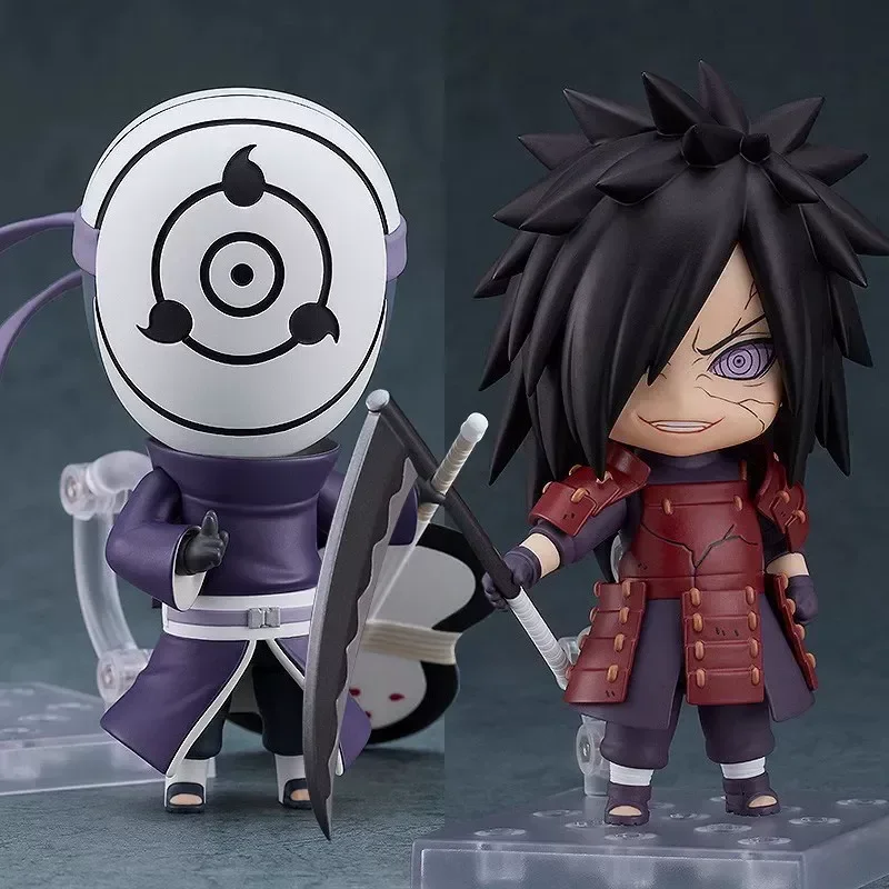 Figura de acción Nendoroid de 10 cm de Naruto Shippuden 2175 Six Paths Uchiha Madara 2120 Obito 2436 Shisui, versión Q, modelo de anime, juguete de regalo
