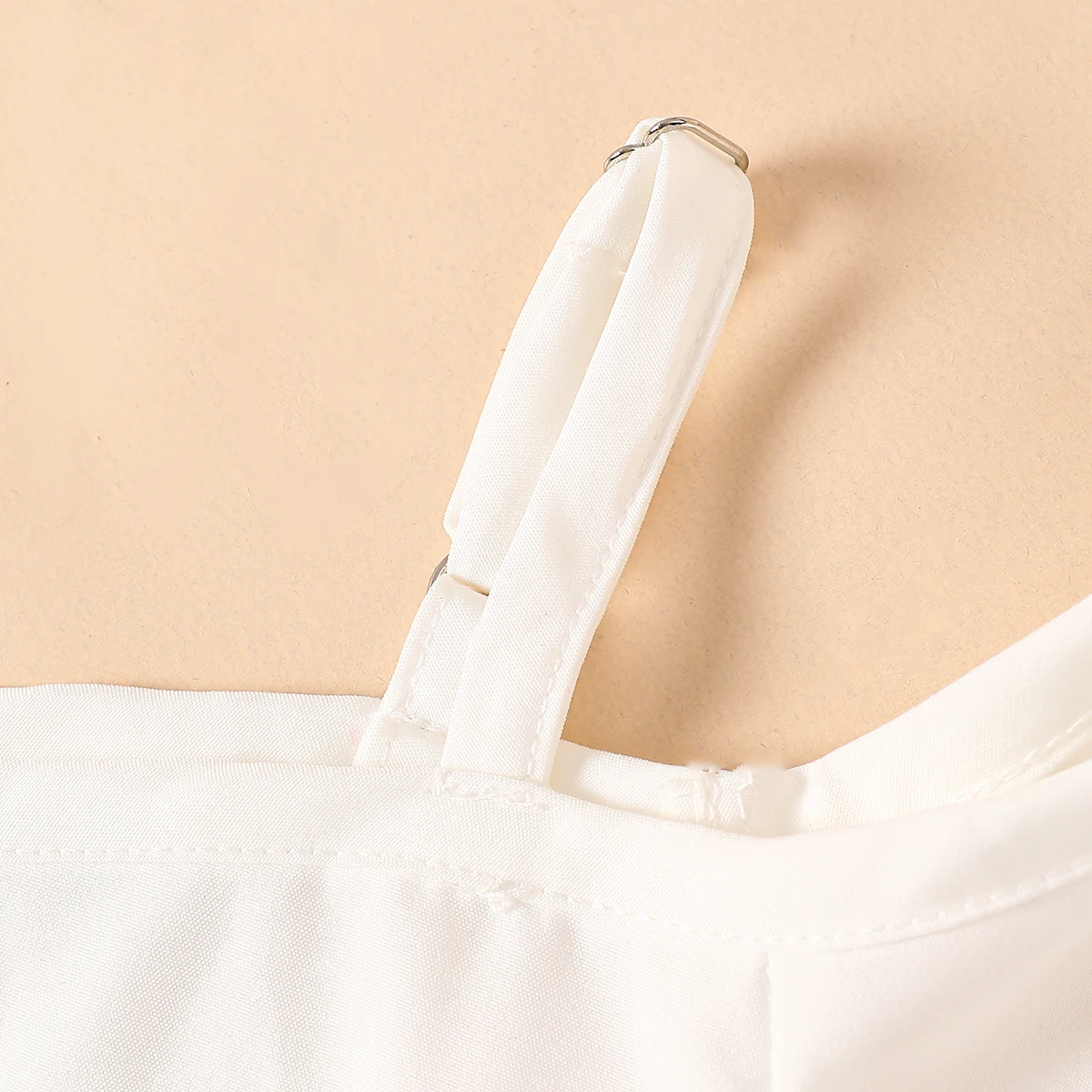 Spring Summer Girls Strap Off Shoulder Short Sleeve White Dress Fashion Sweet Baby Infant Toddler