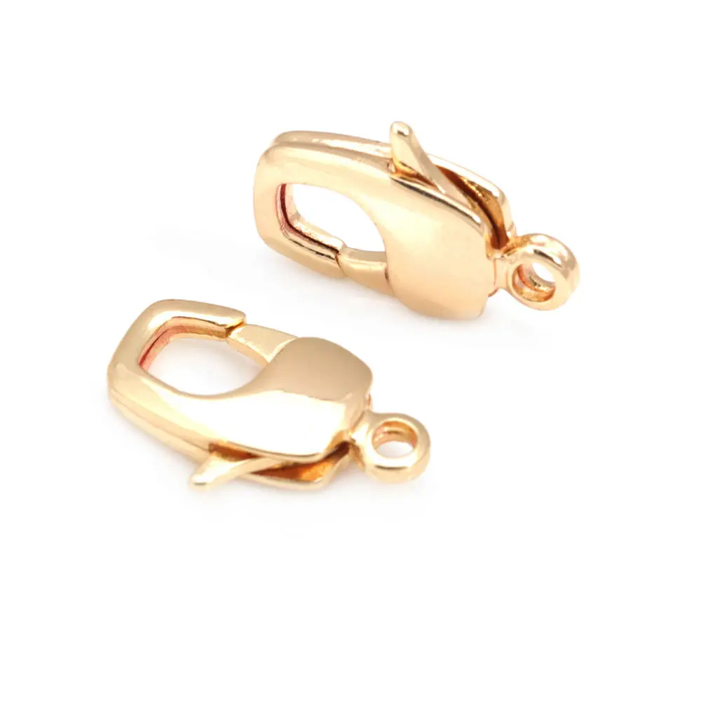Karabinerverschlüsse aus 18 Karat Gold, Messing, Verbindungsverschlüsse, Schmuck, Halsketten, Armbänder, Herstellung von Zubehör, DIY-Zubehör – Detail 40