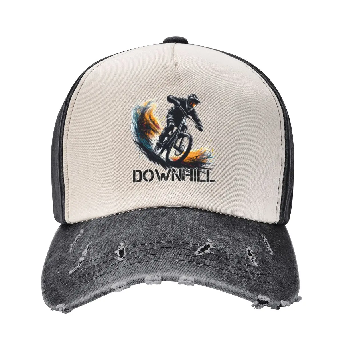 

Downhill Down Hill MTB Mountain Biking Gift Baseball Cap Golf Cap Hat men summer hat custom Hat Hats Man Women's