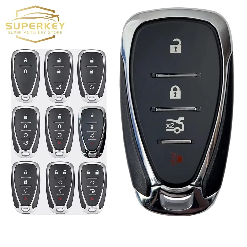 

SUPERKEY 2/3/4/5 Buttons Remote Key Shell Case Fob For Chevrolet Chevy Camaro Cruze Malibu Equinox 2016 2017 2018 2019 2020