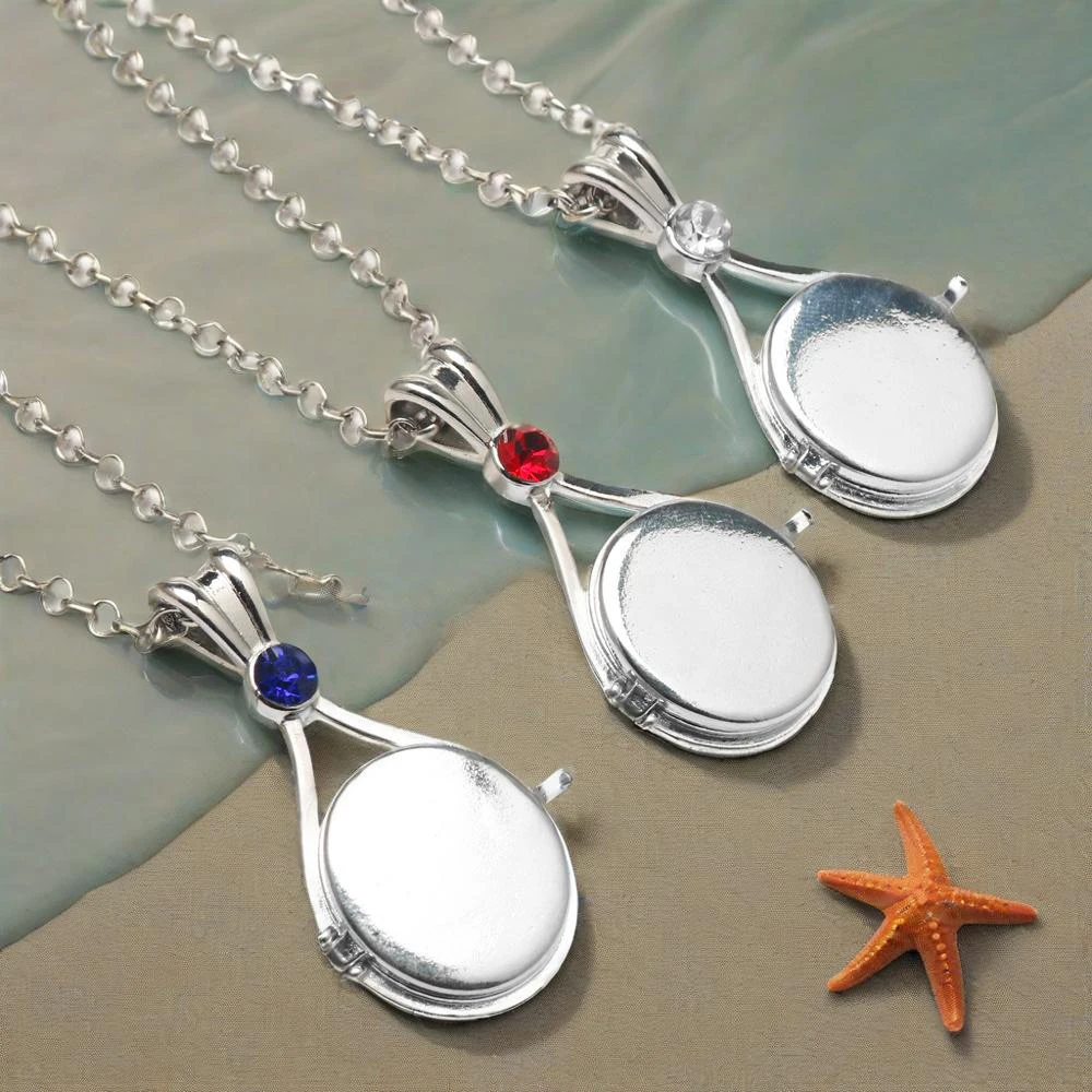H2O открывающийся медальон ожерелье ракушка с хрустальной подвеской на шею русалка ТВ фильмы пляжные летние украшения для женщин девочек
