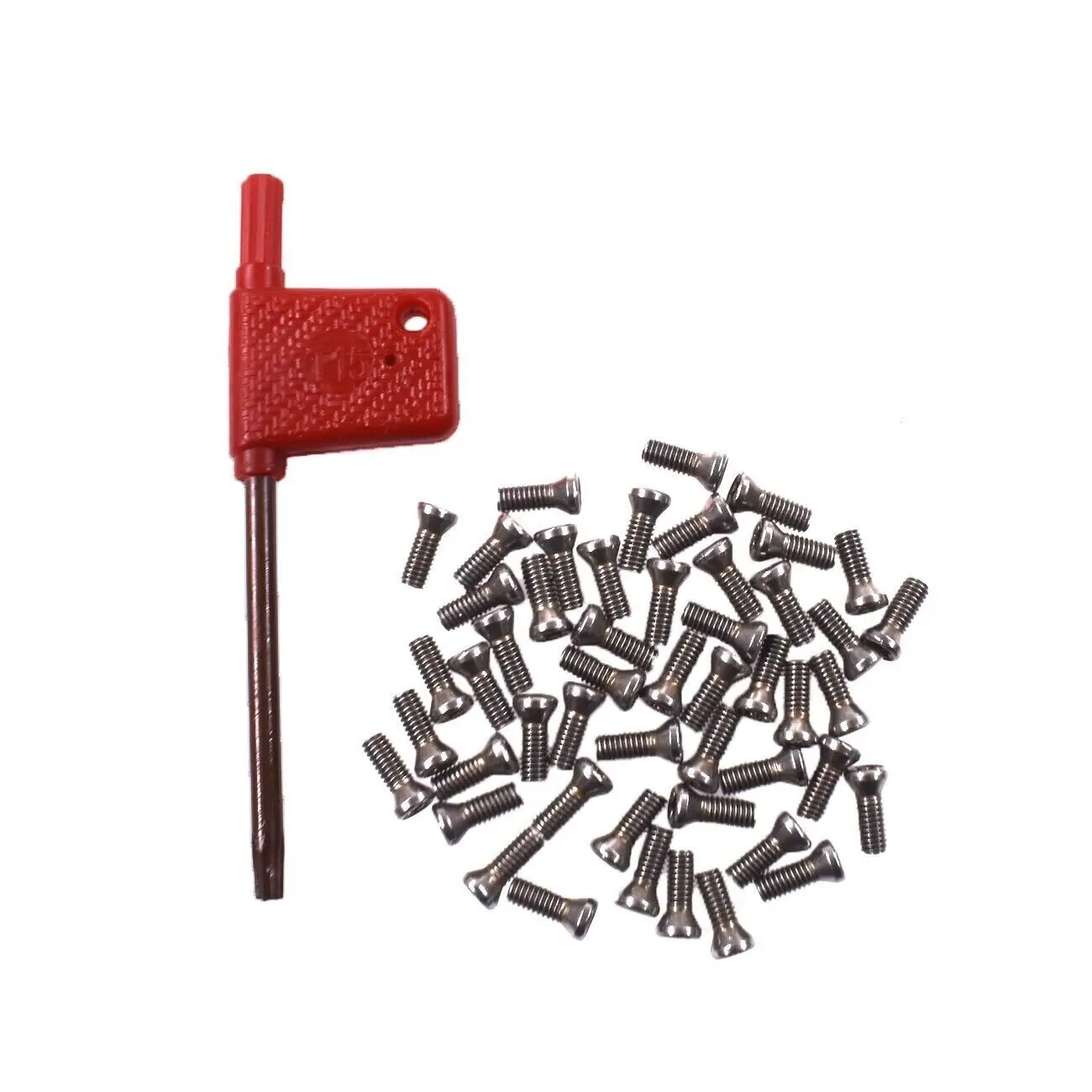 1pcs Screwdriver and 50pcs M3 x 10mm Insert Torx Screw for Carbide Inserts Lathe Tool