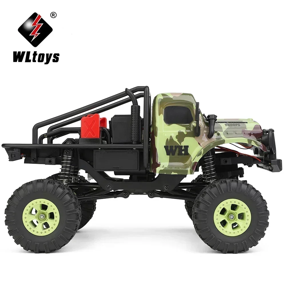 WLtoys 184021 RC Car 4WD Electric Off-Road Climbing Car 1:18 Remote Control High-Speed Climbing Crawler Vehicle Toys for Kids