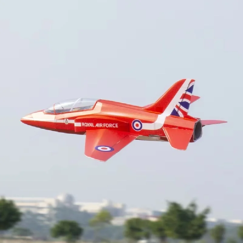 Royal Air Force Red Arrow Hawk Trainer 30Mm 1S Ducted Fan 3 Channel Fixed Wing Rc Airplane With Gyro Self Stabilizing Full Set