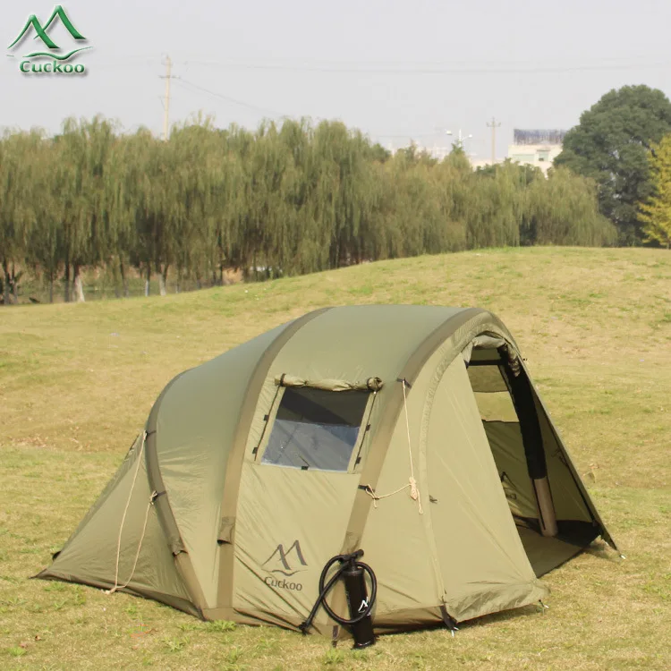 outdoor two-person tent popular thickened fishing convenient inflatable Oxford cloth tent