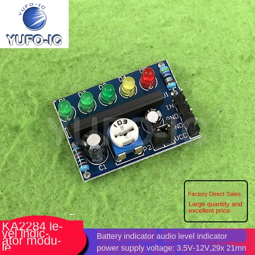Module d'indication de niveau KA2284, 1 pièce, indicateur de niveau Audio, indicateur de batterie, Amplitude de niveau réglable, livraison gratuite