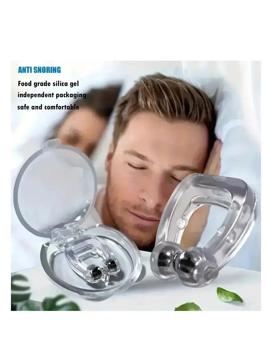 Correcteur Anti-ronflement, Gadget de prévention du ronflement pour hommes et femmes, dispositif Anti-ronflement, élimination du ronflement, pince-nez, sommeil silencieux, nuit