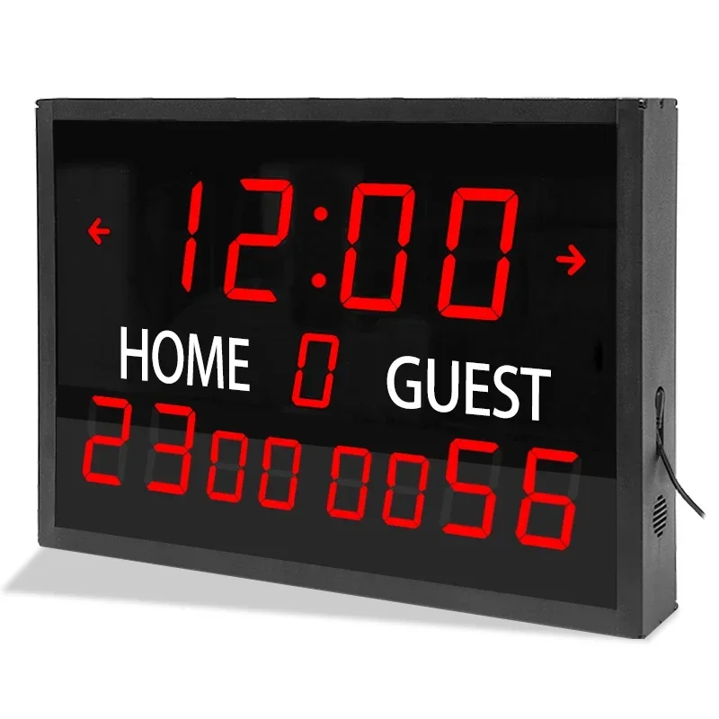 CHEETIE CP100 Led Digital Electronic Score Display Basketball Football Clock LED Scoreboard with Shot Clock