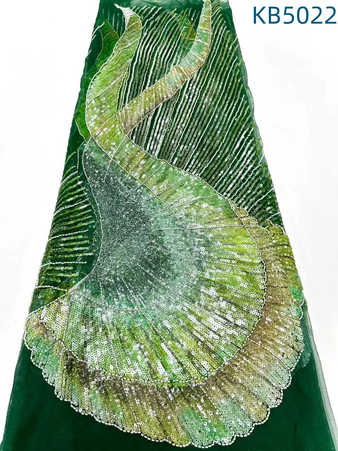 

Luxury African Beaded Lace Fabrics Green French Mesh Lace 5 Yards 2025 Nigerian Sequins Tulle Lace Fabric For Sewing KB5022