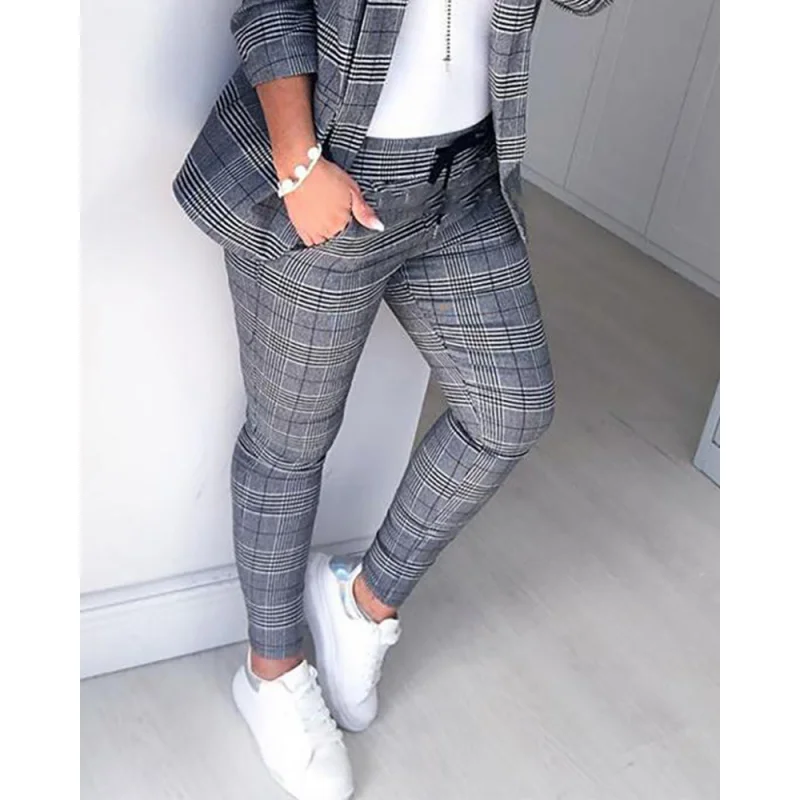 Foreign Trade Cross-Border Light Gray Business Suit Trousers