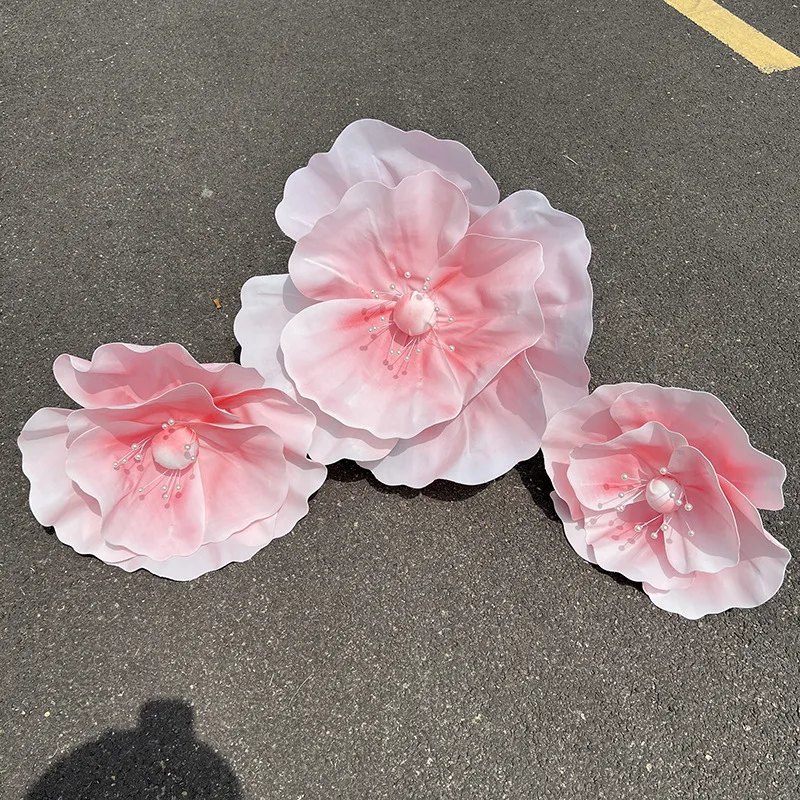 170cm gigantische kunstbloemen klaproos bruiloft decoratie bloem bruiloft feestartikelen podiumindeling weggids bloemen woondecoratie