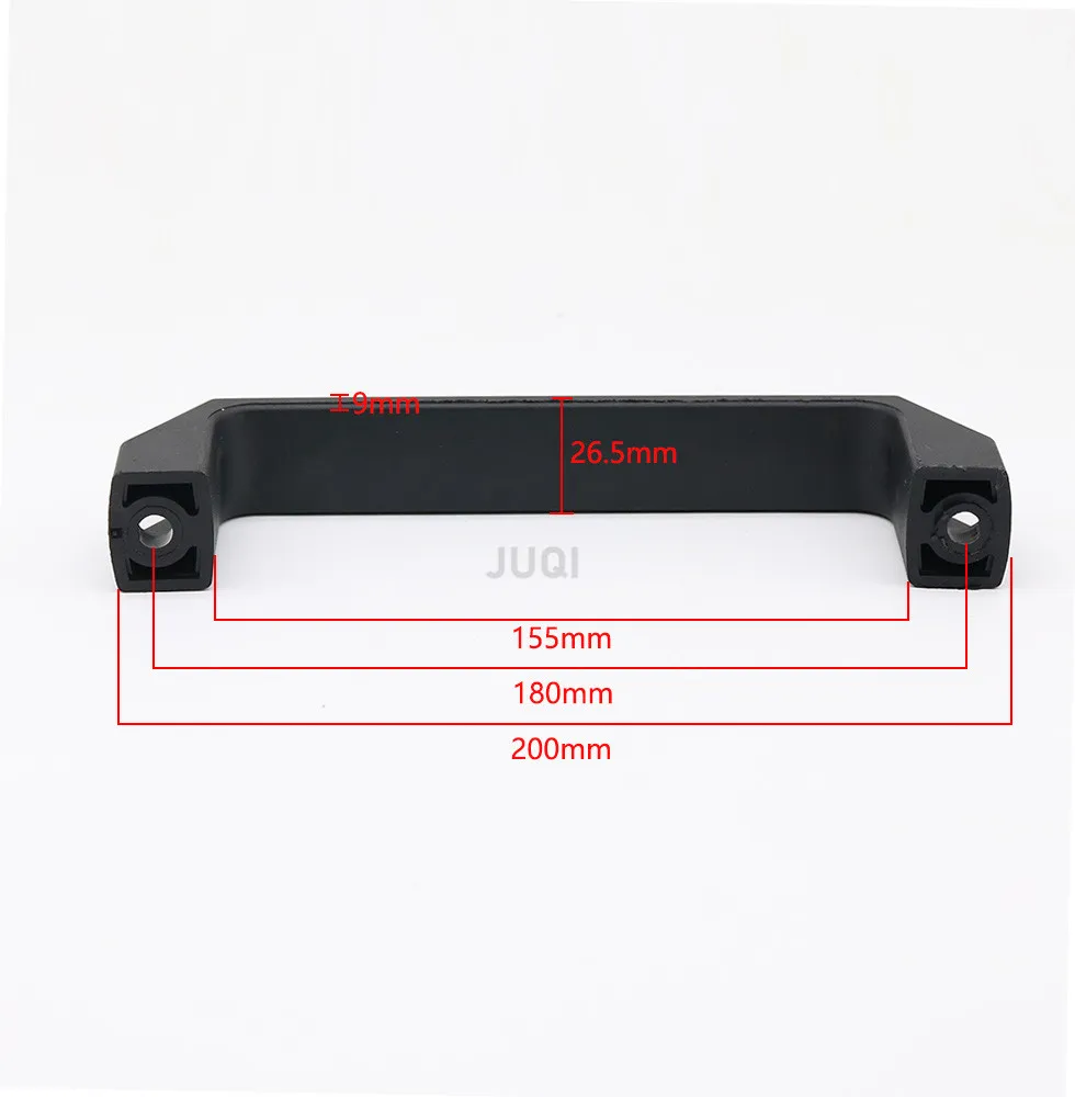 Picture 4: 180mm Medium distance  Black nylon plastic thick handle toolbox handle cabinet door handle industrial equipment handle