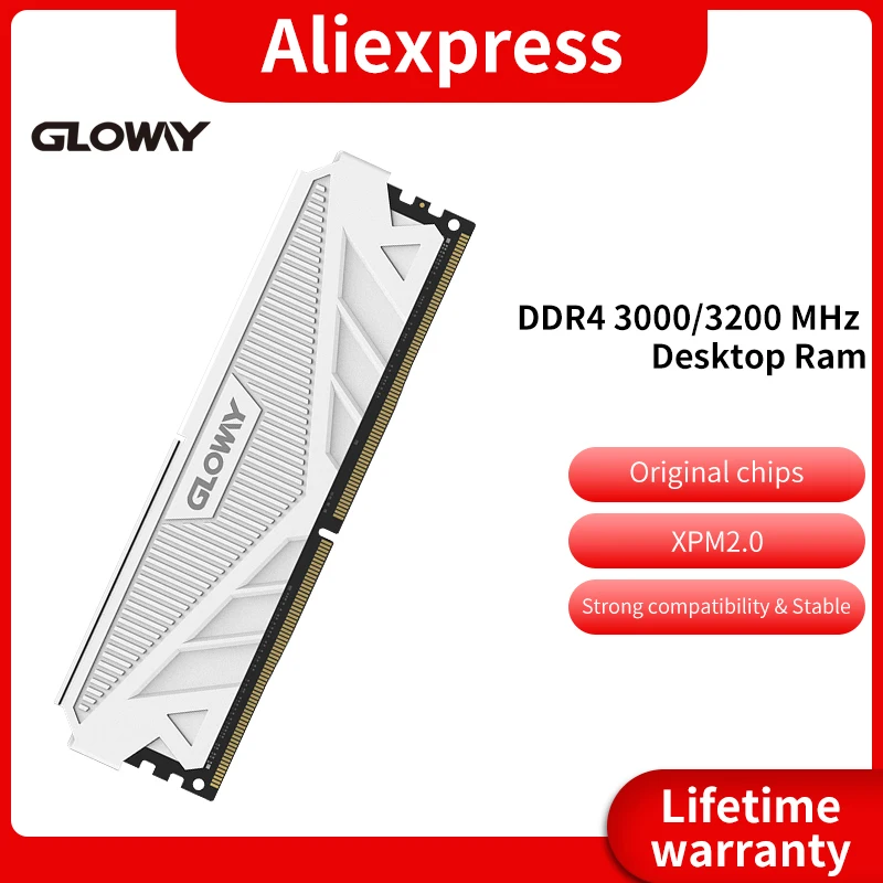 Gloway G1 Series DDR4 RAM 8GB PC Desktop Memory 2X8GB 3000MHZ 3200mhz DIMM with  Heatsink with High Performance Memoria Ram DDR4