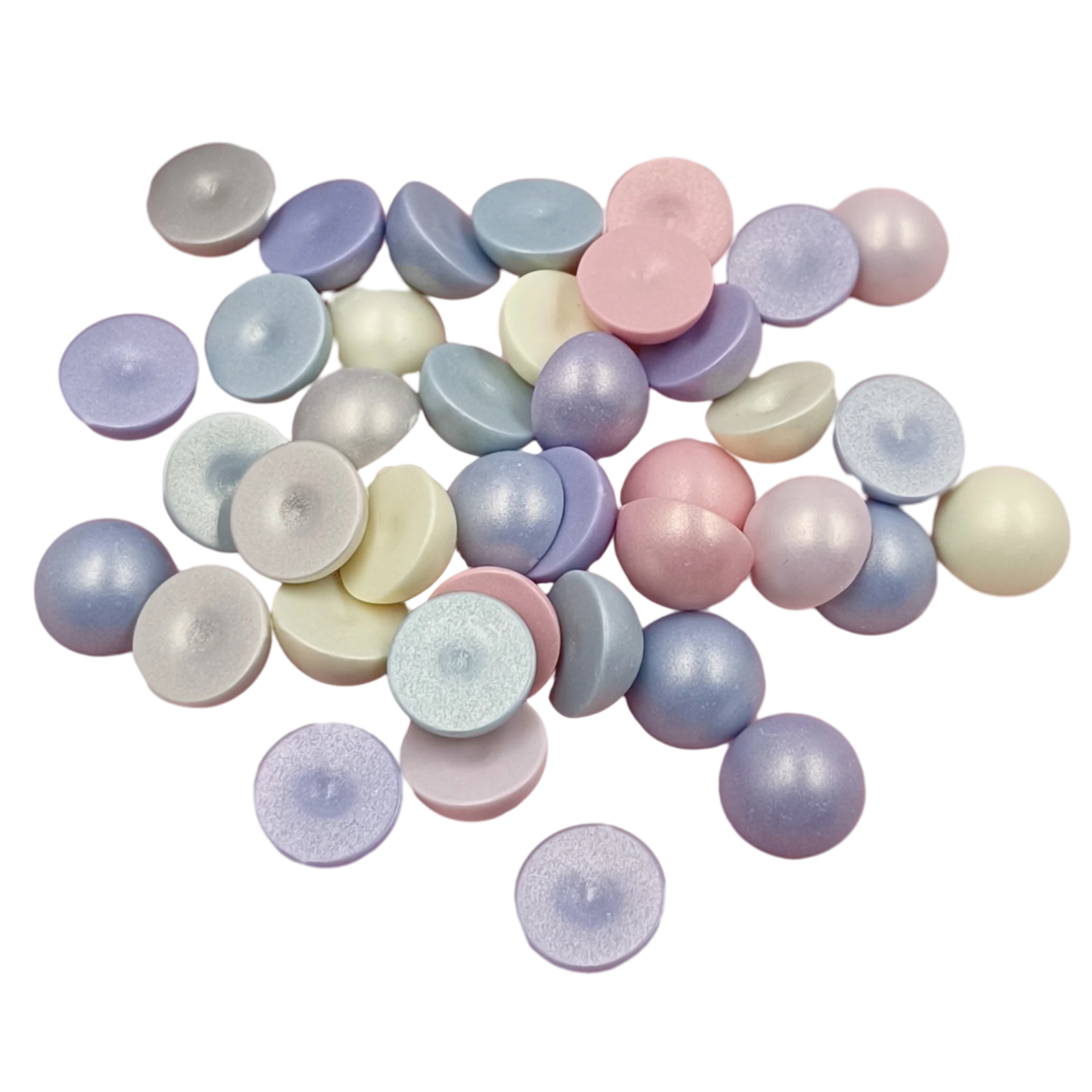 Macaron Matte DIY Half Round Beads With No Holes 20 Pieces 12mm Jewelry Making Wholesale Necklace Bracelet Pendant Crafts