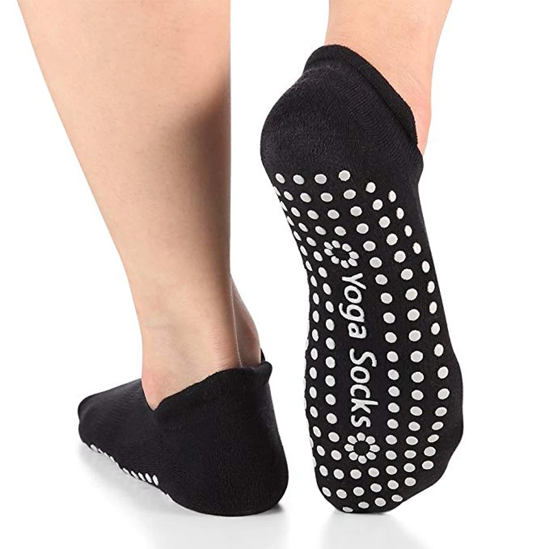 Calcetines antideslizantes profesionales para mujer, medias deportivas de algodón, absorbentes del sudor, transpirables, para Pilates, gimnasio y Fitness