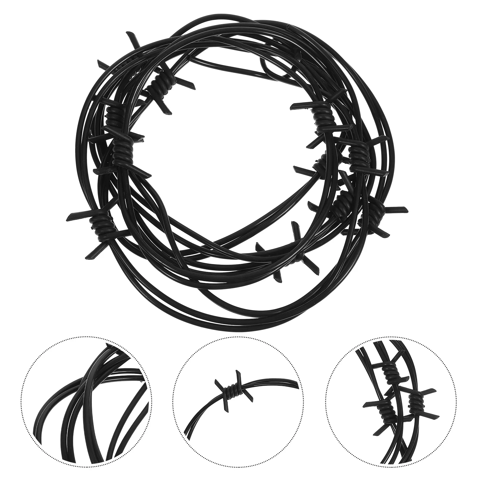 

Fake Rusted Barbed Wire Decoration Plastic Garland For Halloween Party Haunted House Indoor Outdoor Decor Barbed Wires Prop