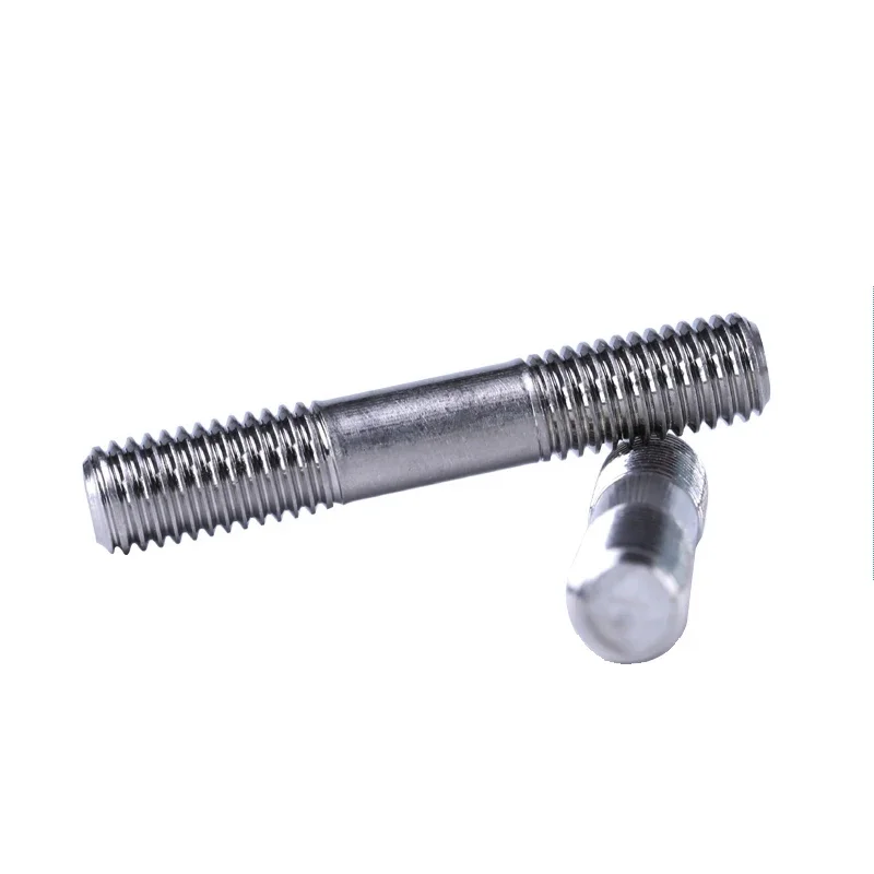 304 stainless steel double headed bolt M12*50MM studs screw arbor rod M12 double-screw bolt 5pcs