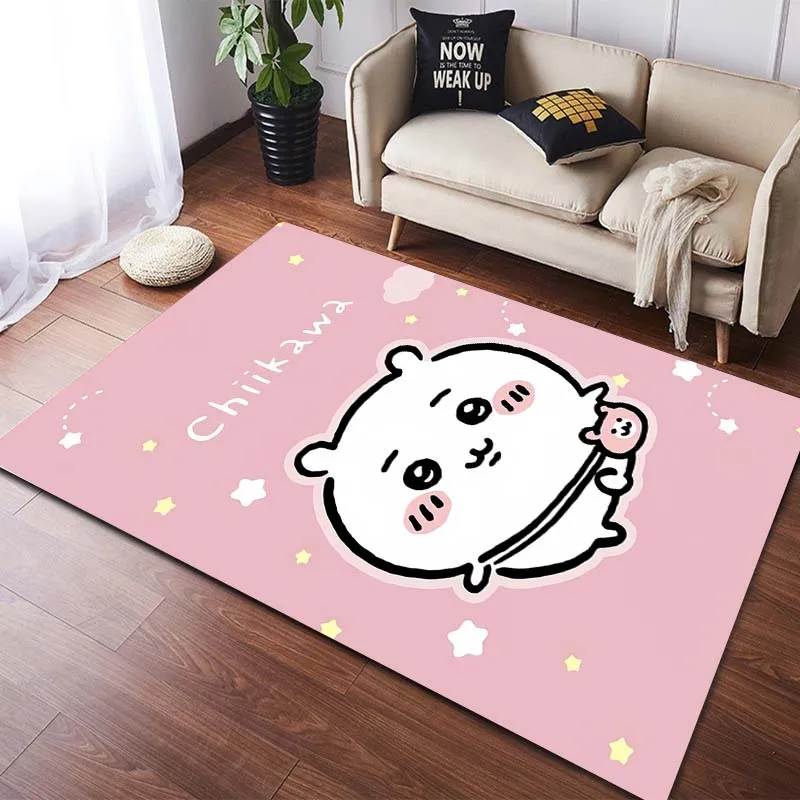 Cartoon C-Chiikawa Home Door Mat Bathroom Mat Anti-slip Mat Home Living Room Decoration Home Children's Play Area Carpet