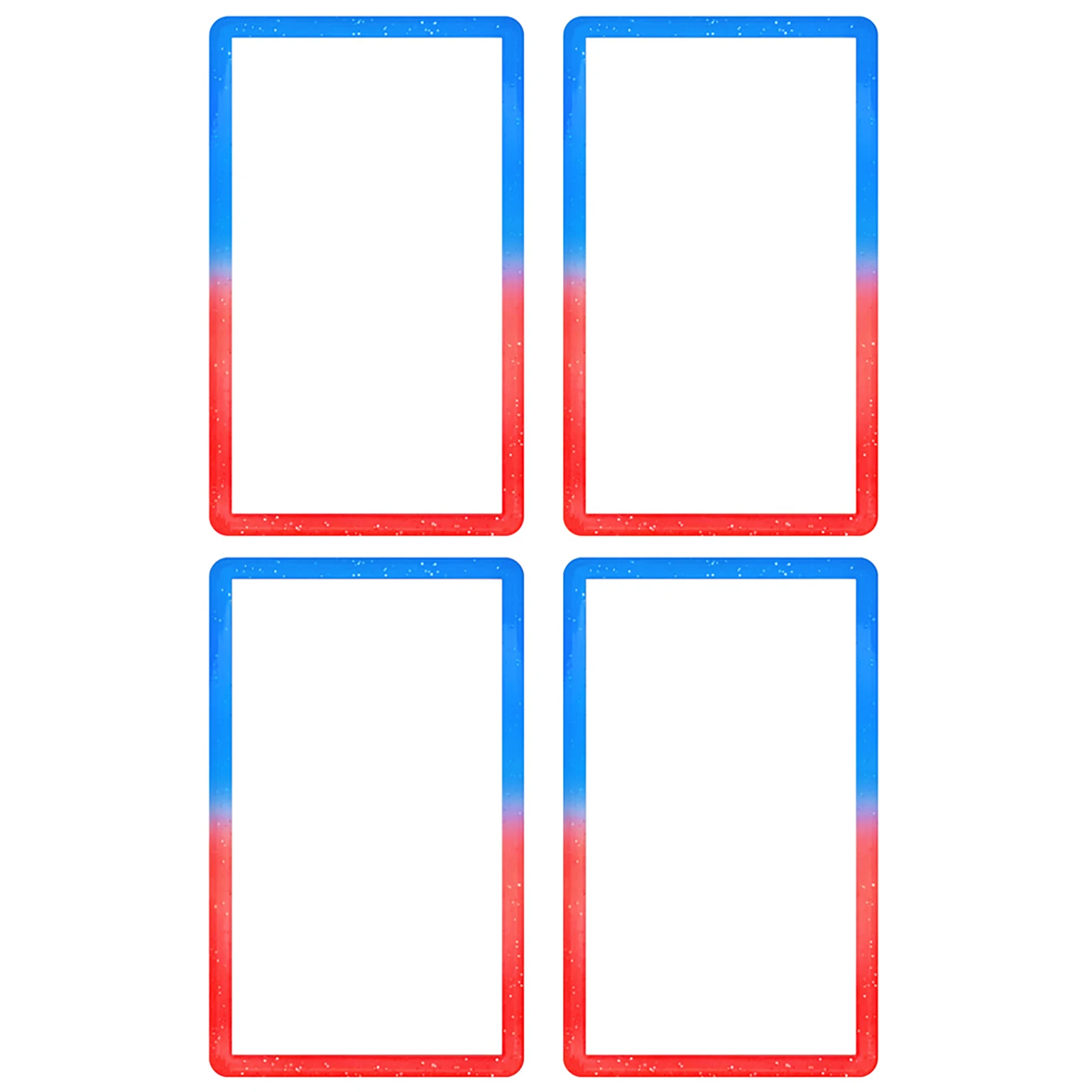 4 STKS Gradiënt Graded Card Slab Bumper Guard Protector glitter Skin TPU geschikt voor P-S-A