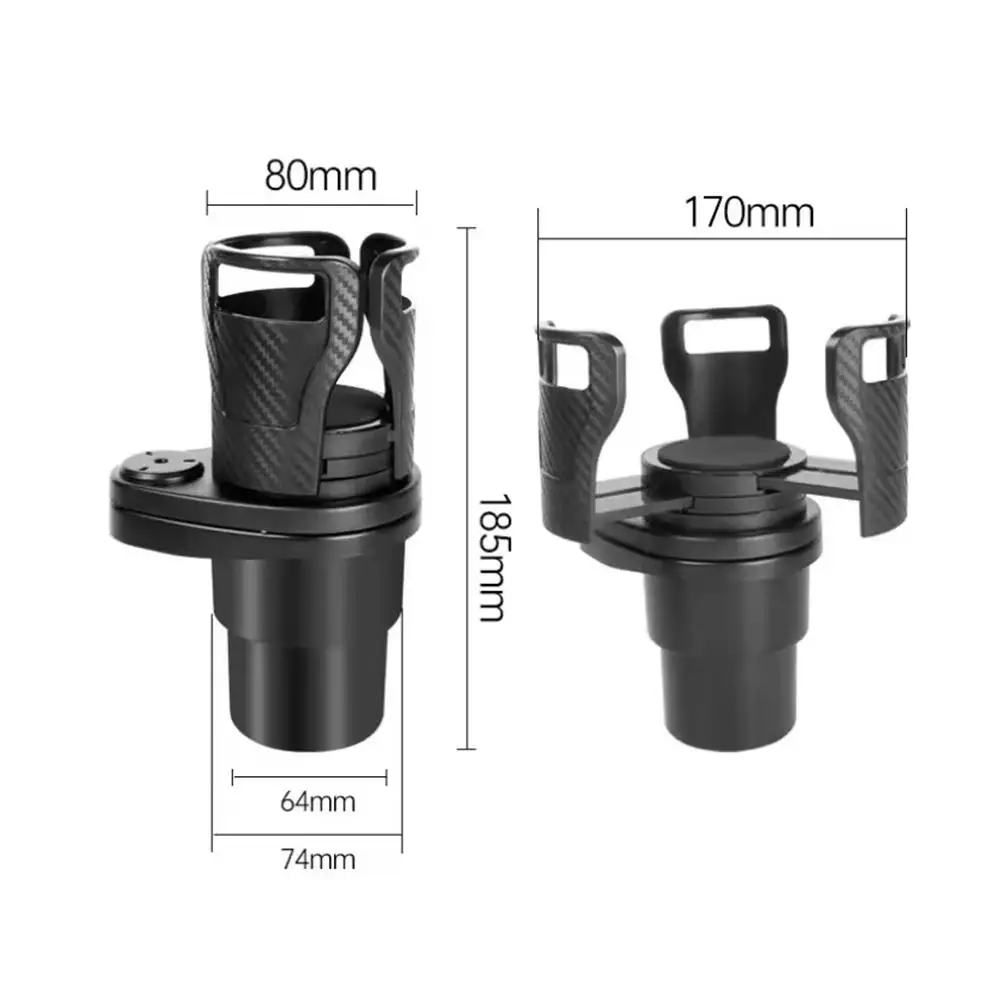 Picture 7: Car Cup Holder Multi Functional Rotating Adjustment Center Console Cup Holder Double Layered Storage Car Beverage Cup Holder