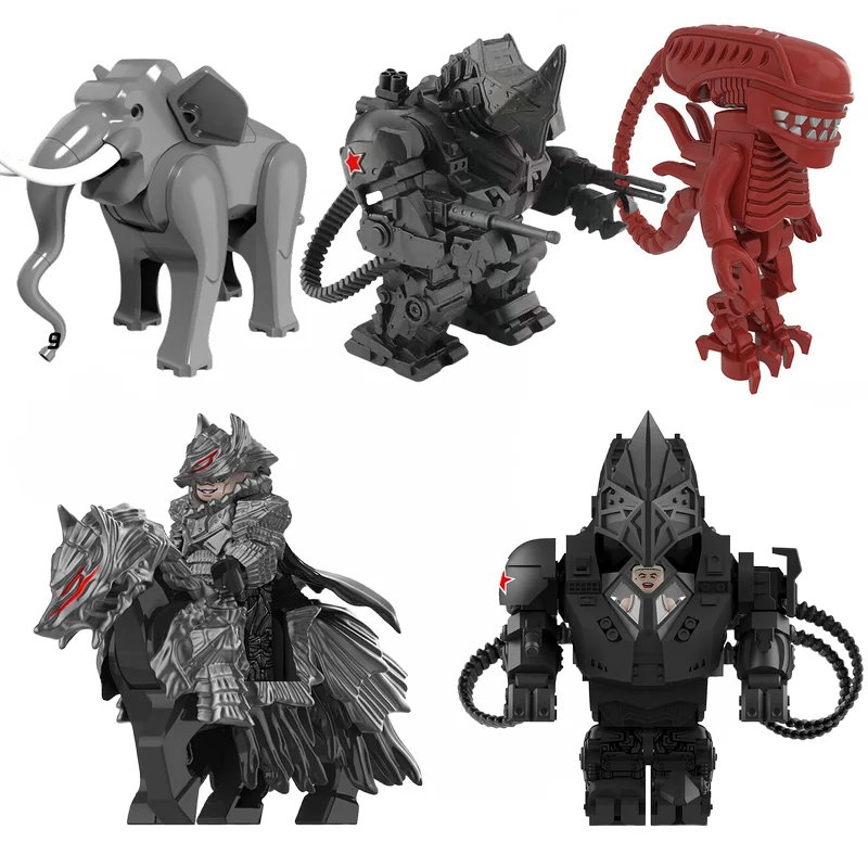 

Space War Children Anime Figure Hero Building Blocks Kid Gift Assembling Toy Model Mini Movies Characters Figurine Bricks