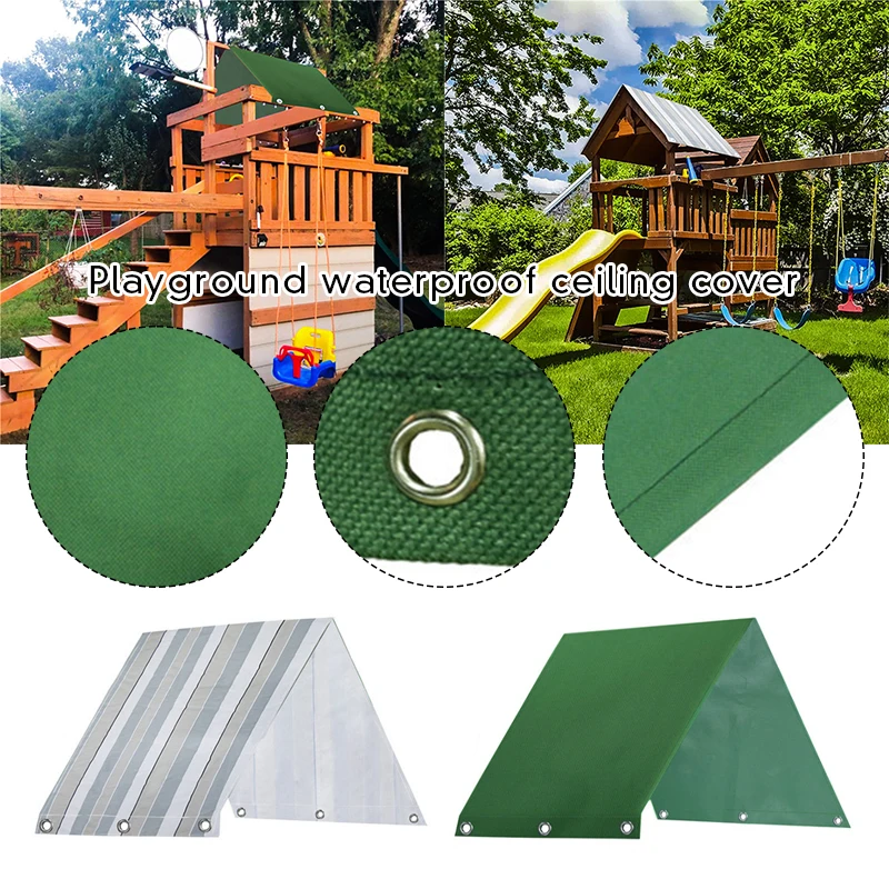 

2.3*1.1M Swing Set Replacement Tarp Sunshade Waterproof Playground Roof Canopy Outdoor Courtyard Replacement Furniture Cover