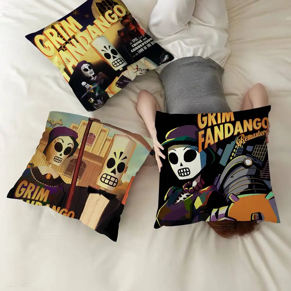 

Персонализированная наволочка Grim Fandango Game, детская спальня, дикий декор для вечеринки, наволочка, детский подарок на день рождения и душ