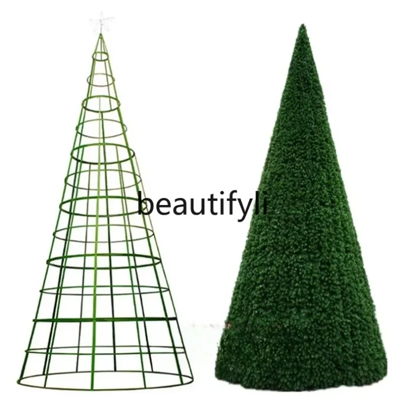 

Large Christmas tree bare shelf 3-4-5 - 6-7-8 - 9 - 10m Christmas decoration outdoor steel tree