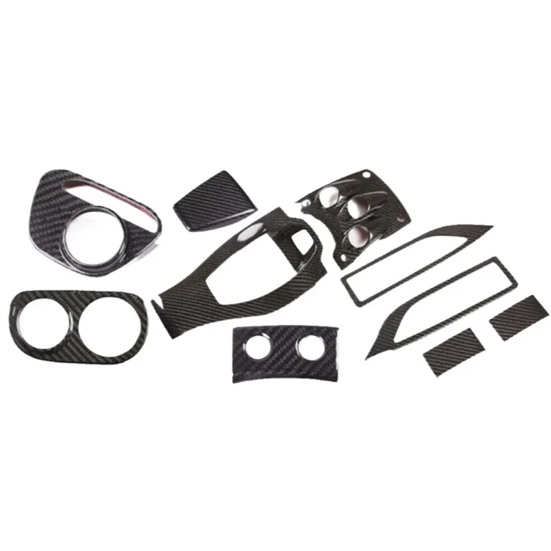 

For Ferrari 458 2011-2016 Real Carbon Fiber Car Gear Panel Cover Interior Kit Trim Car Accessoires