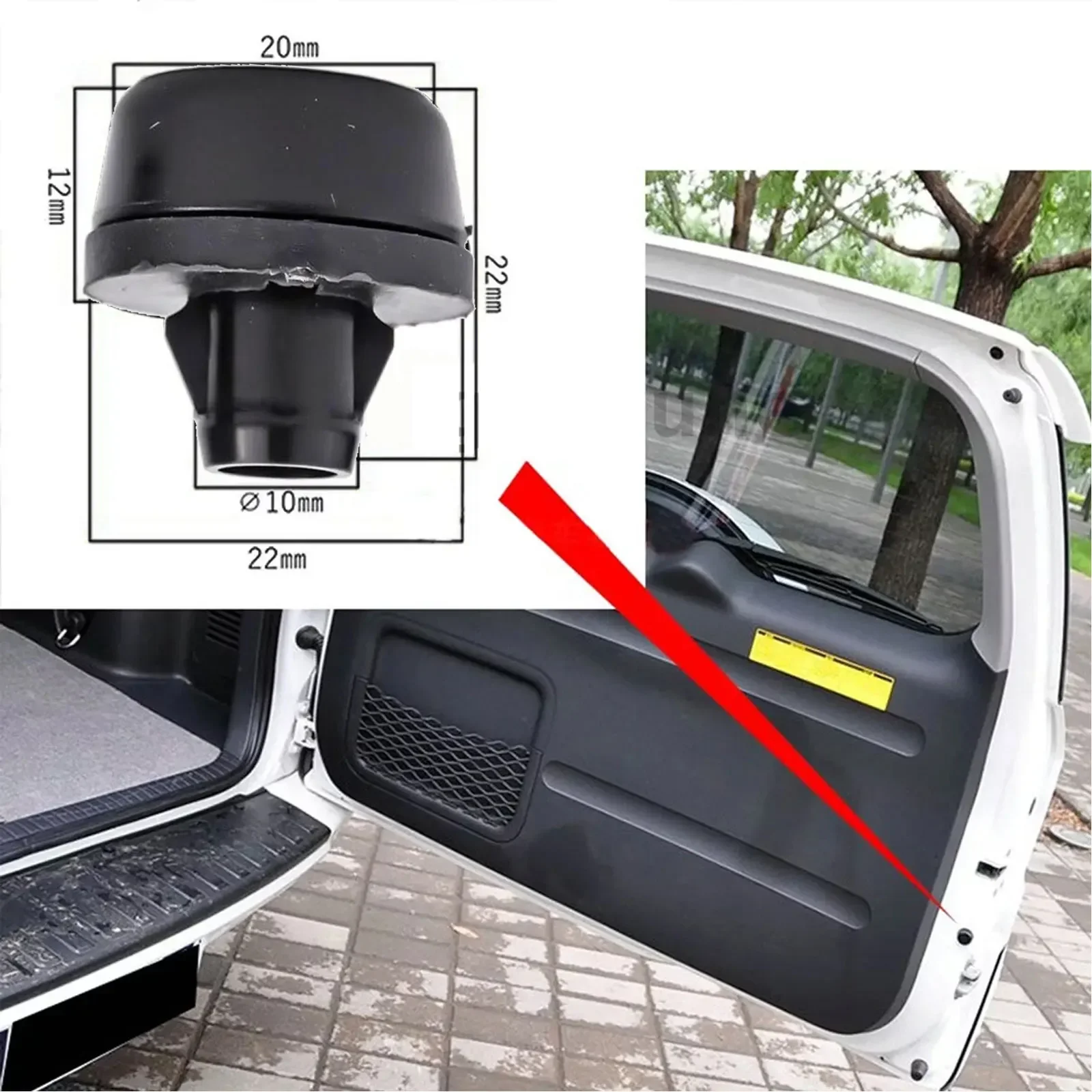 Efficient Shock Absorbing Tailgate Rubber Buffer Rear Damping Stopper Block for Toyota For RAV4 0912 Pack of 3