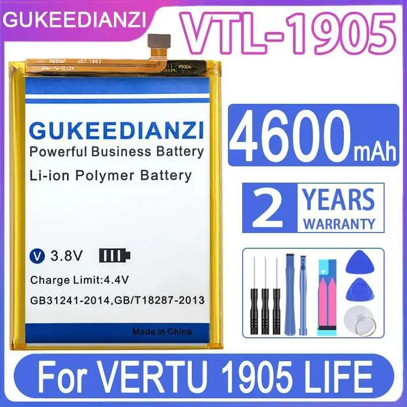 

Good Low-Temperature Performance Mobile Phone Battery Premium Replacement For Vertu 1905 Life 4600Mah Vtl-1905