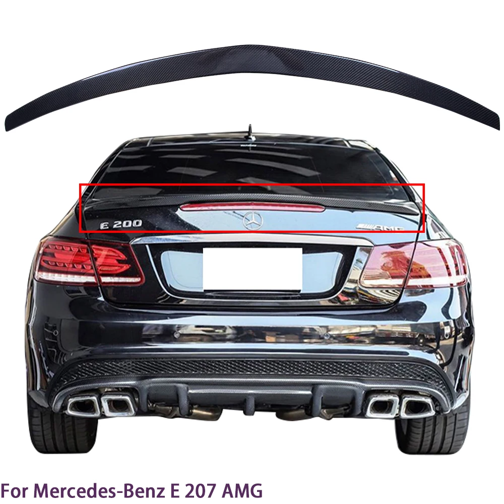 

For Mercedes-Benz E-Class W207 C207 2Door Coupe AMG Style Carbon Fiber Rear Spoiler Trunk Wing 2009-2019