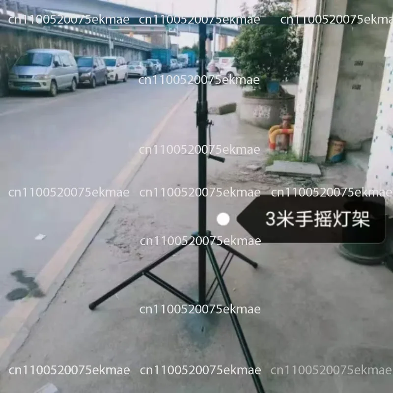 3 m 6 Position Thickened Hand-crank SHELF Stage Lighting Equipment Mobile Lifting Tripod
