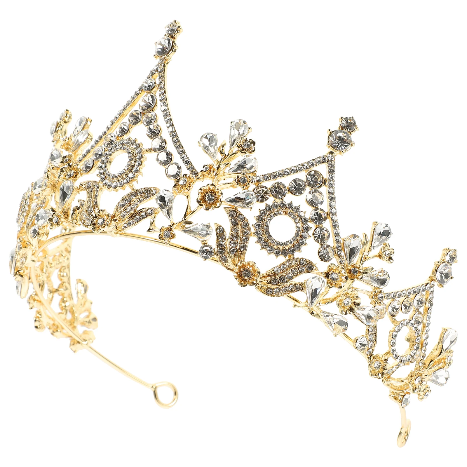 

Crystal Baroque Crown Jewelry Embellishment Wedding Headband Crowns for Women Headbands