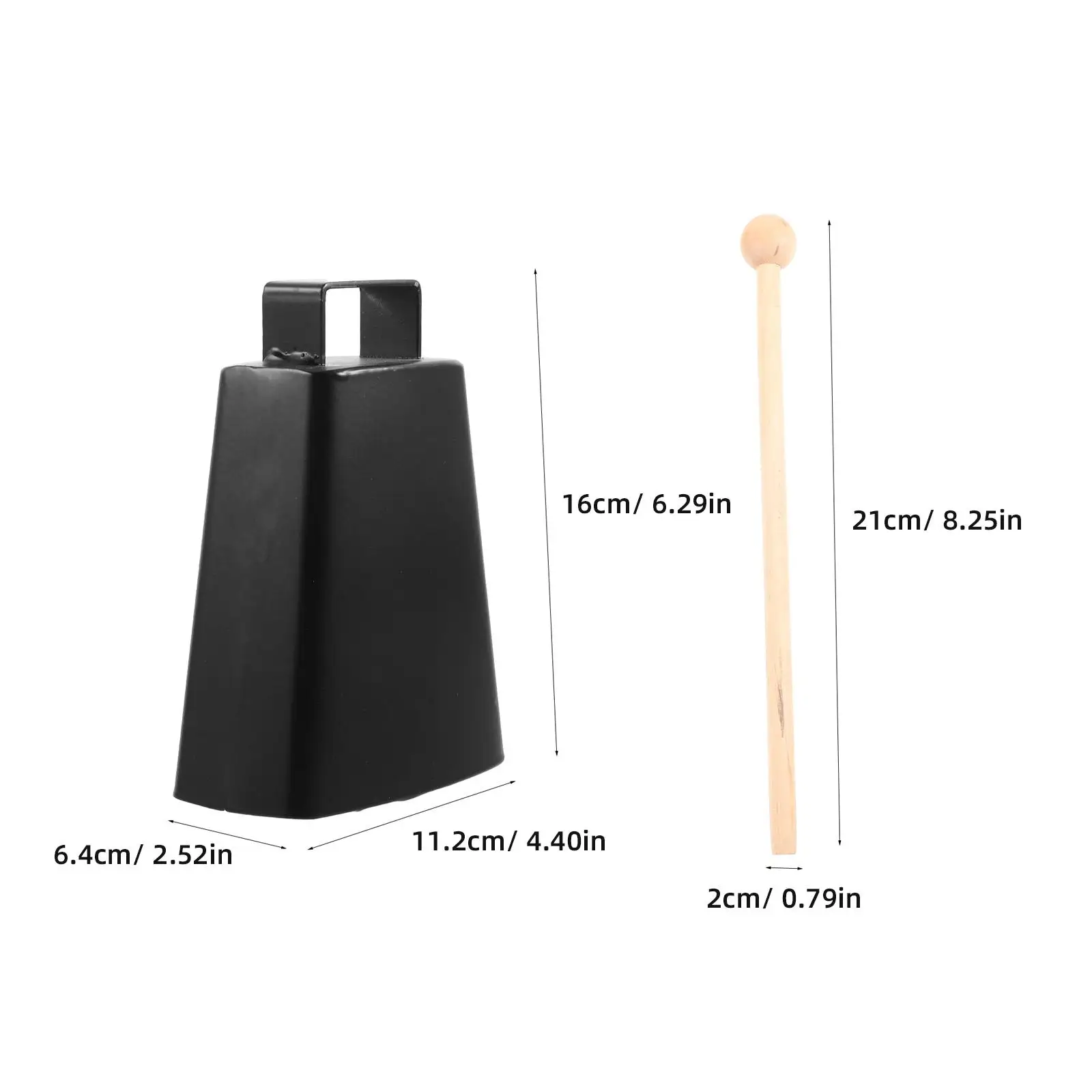 

Metal Cowbell Clear Sound Percussion Instrument Children Music Hand Bell Noise Maker Educational Toys Cowbells Musical