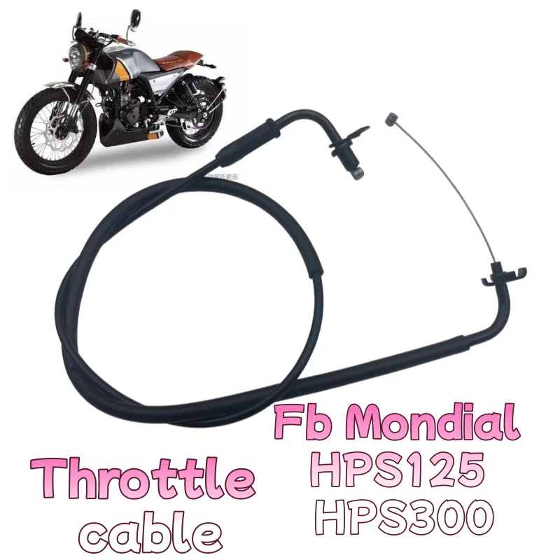 Motorcycle Throttle Cable Brake Cable Refueling Line Suitable for for Fb Mondial Hps125 Hps300