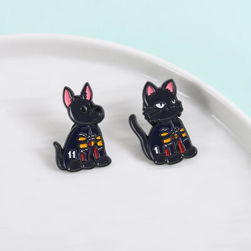 F1 Racing Cat Dog Enamel Pins Cartoon Animal Alloy Brooch Lapel Backpack Badge Fashion Jewelry Accessories Gift for Friends view 5