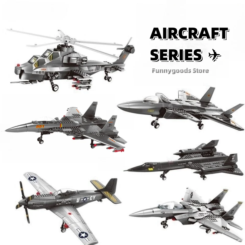 

Get Your Own Aircraft Series Fighter Airplane Model Building Block Toy Christmas and Thanksgiving Gifts Home Decor