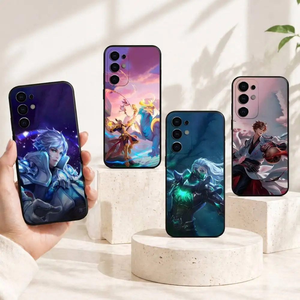 C-Classic game H-Honor of Kings Phone Case Black Silicone Soft For Samsung S25,S24,S21,S22,S23,S30,Ultra,S20,Plus,Fe,Lite