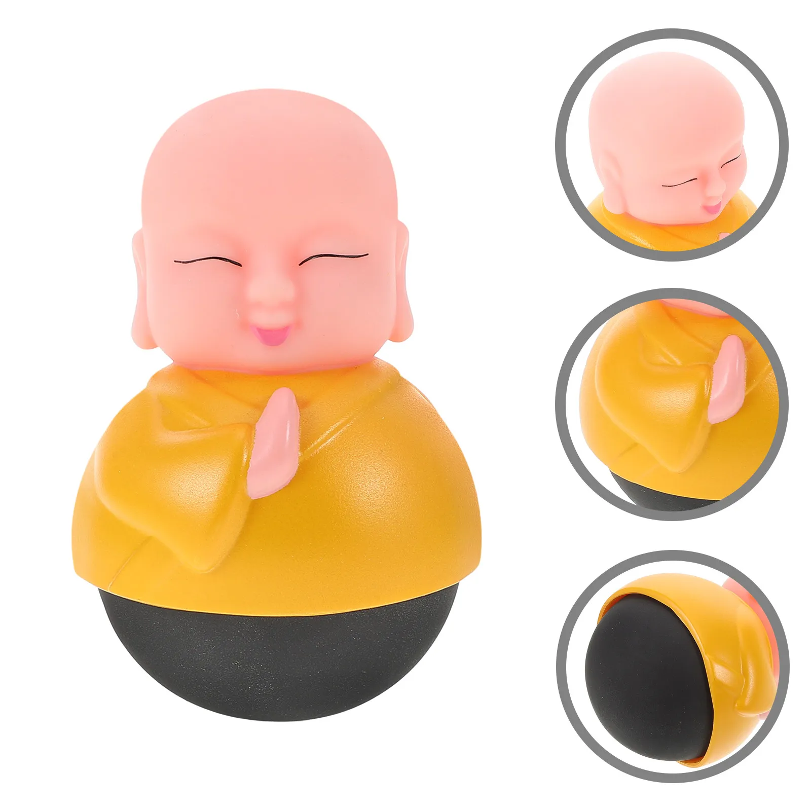 

Mini Tumbler Unbreakable Monk Wobbling Ornament Cute Desktop Decoration Party Favor Birthday Goodie Bag Filler Cartoon Monk