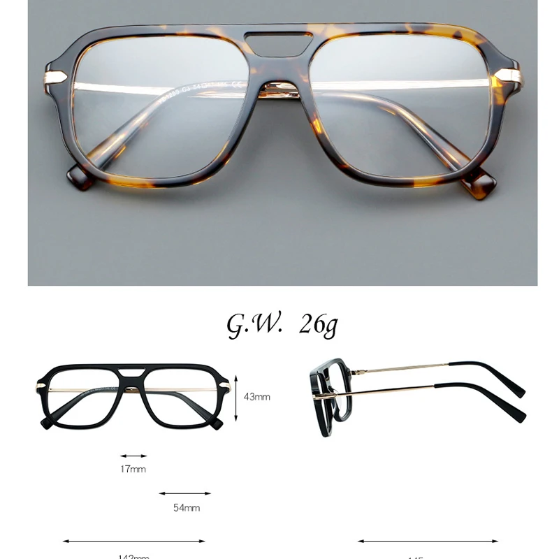 KIZN 레트로 패션 하프 프레임 남성 여성 라운드 아세테이트 근시 안경 프레임 고급 광학 안경 비즈니스 -0.50 ~ -6.0