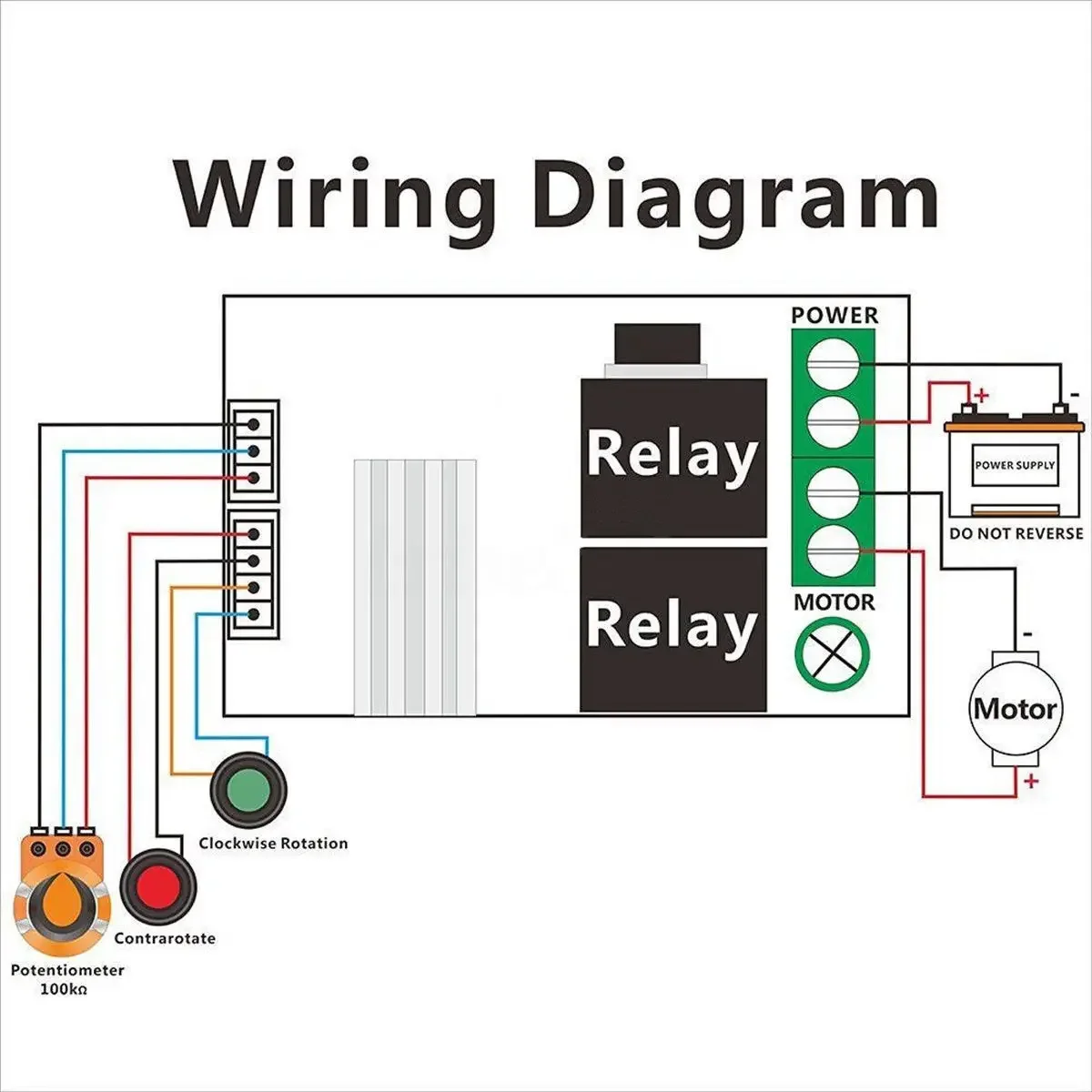 Reversible Swit 6V 12V Speed Reversal Button switch Reversible 3A Controller PWM Controller 2018 Practical New