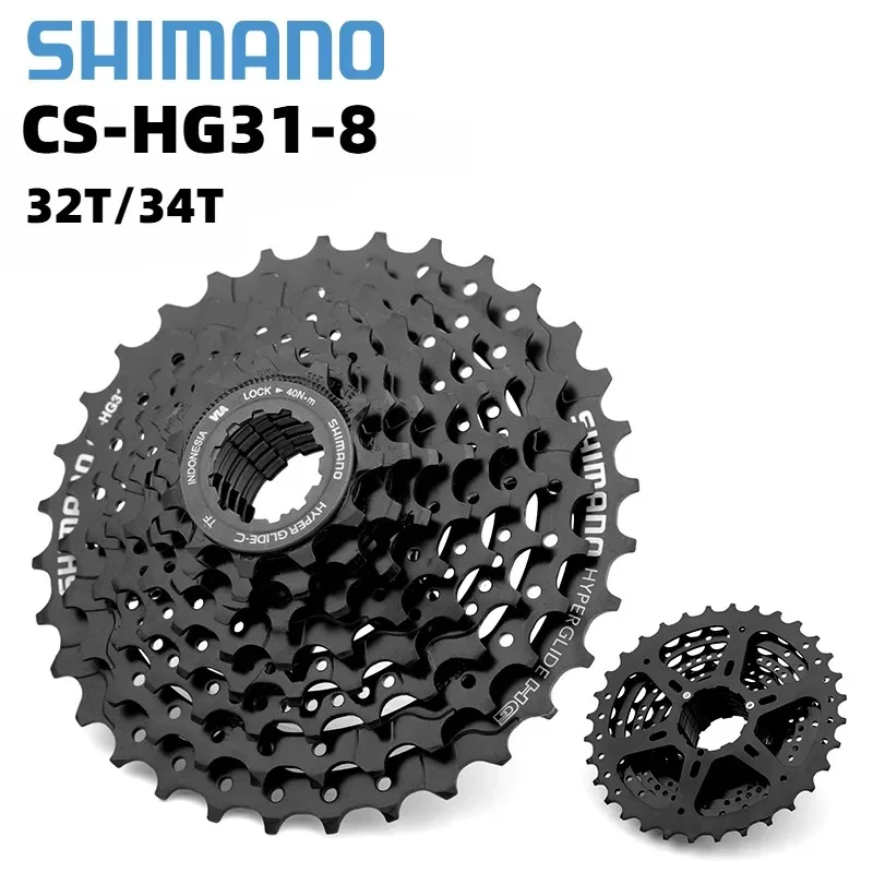 Shimano 8 Speed HG31 Flywheel Mountain Bike MTB Cassette CS-HG31-8 11-32/34T Bicycle Flywheel Folding MTB Bike Parts HG31-8