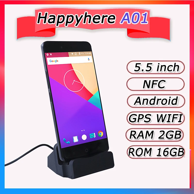 happyhere a01 smartphone 55 cheap barato telefone android para venda nfc snapdragon 3g wcdma gsm 2023 novo wifi gps telefones celulares baratos 01