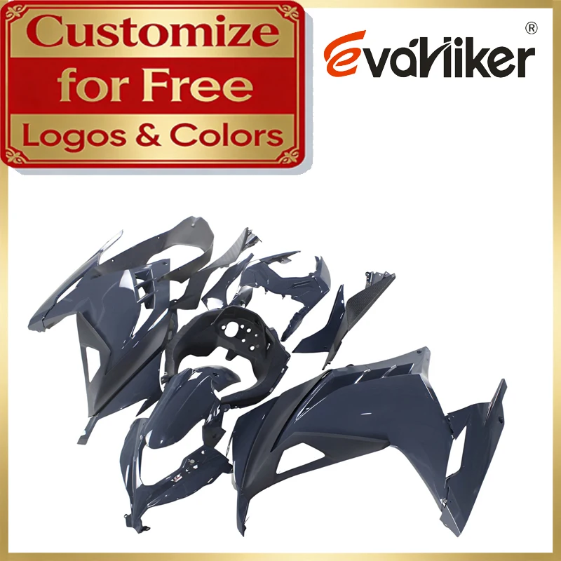 

Комплект обвесов из АБС-пластика для мотоцикла Kawasaki 300 EX300R 2013-2017, черный, с индивидуальным цветом и графикой