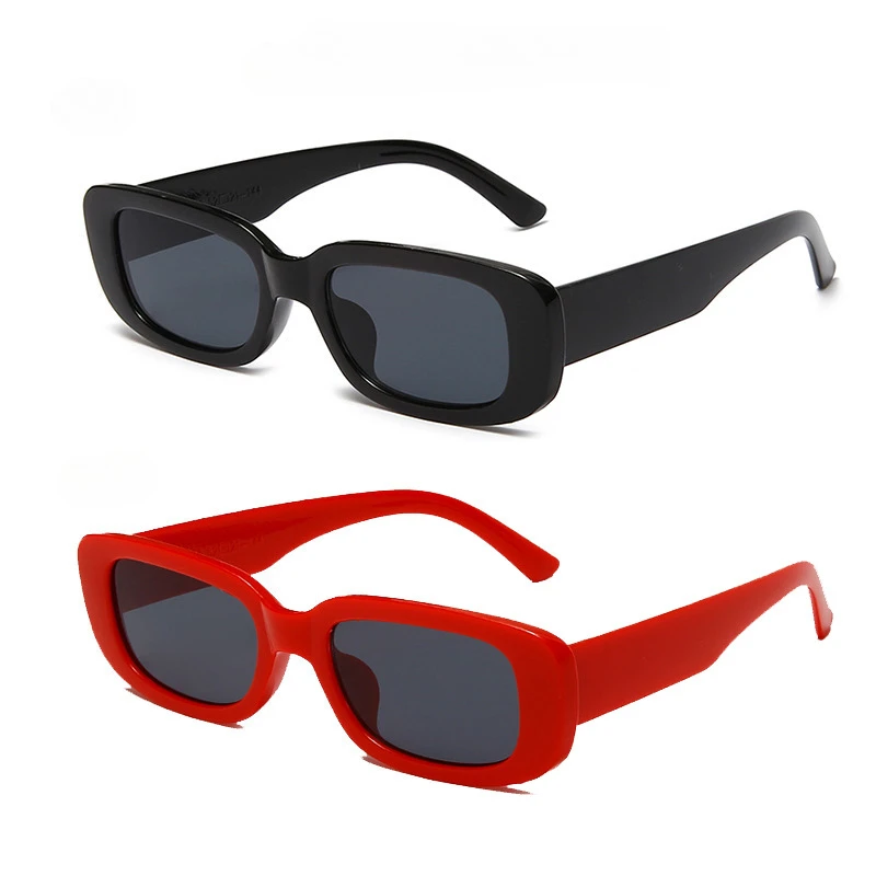 2/3 Stück Modische Kleine Quadratische Retro Rechteckige Sonnenbrillen für Tägliches Pendeln, Party-Dekoration Brillen für Weihnachten – Detail 2