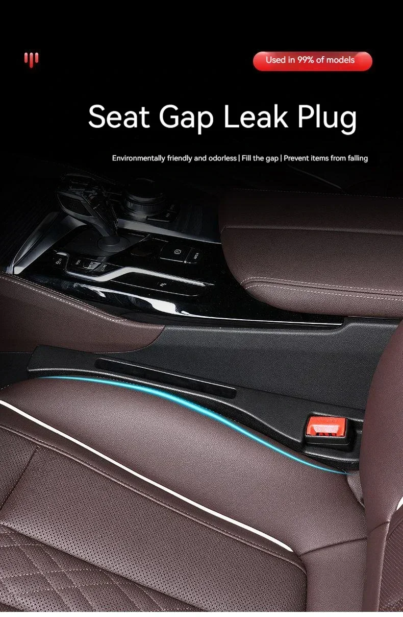2PCS Car Seat Gap Filler Between Seats Crevice Interior Decoration Auto Accessories For Tesla Model 3 Mode Y