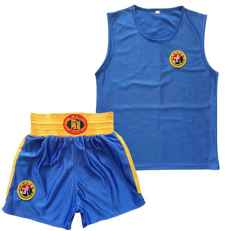 Muay Thai MMA Boxing Shorts T-Shirt Set Basketball Kickboxing Sanda Sport Jersey + Short Pants Martial Arts Vest Gym Clothing