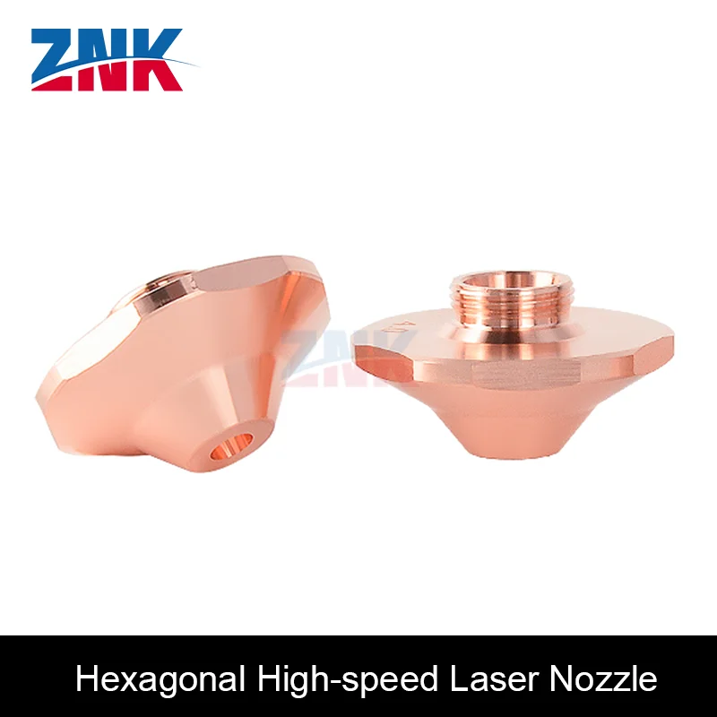 ZNK 10pcs/lot SC Laser Nozzle Dia.28mm Caliber 1.0-5.0mm For Hans HSG WSX Hexagonal High-speed Laser Nozzle